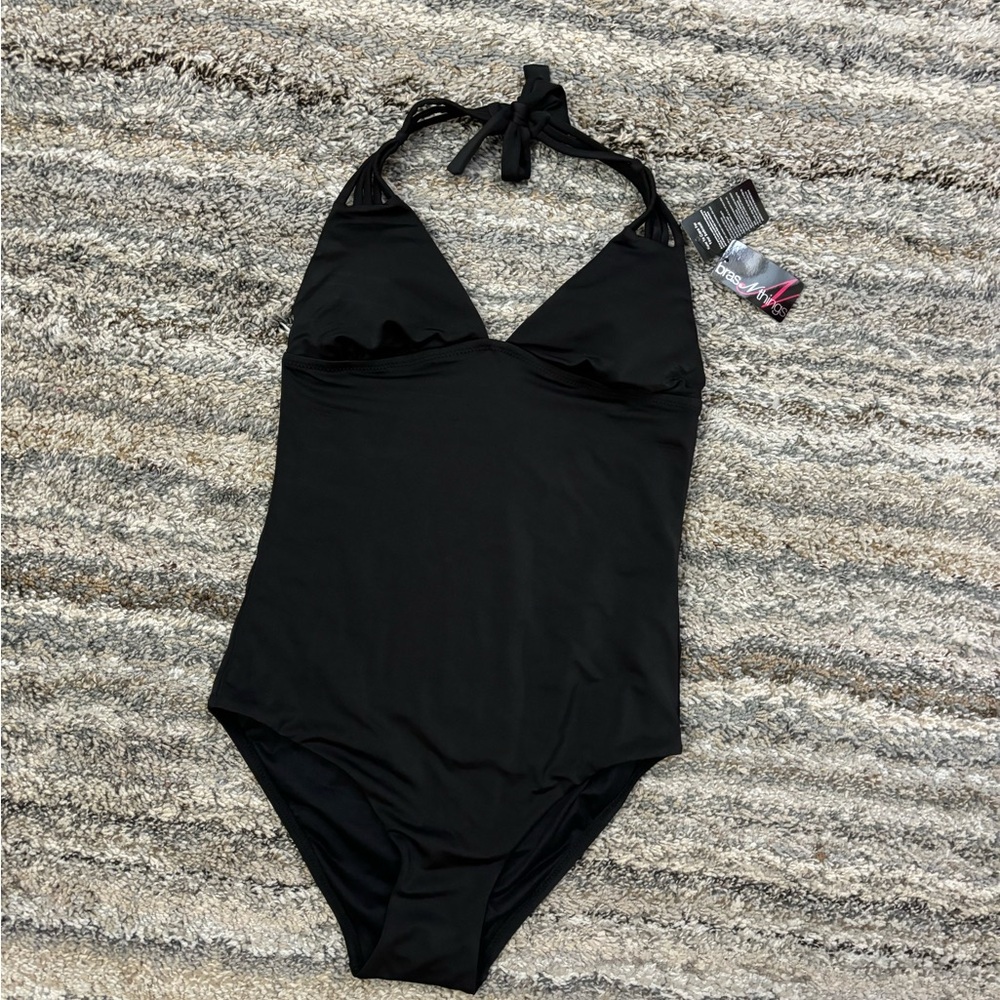 Bras N Things Black One Piece Swimwear Sz 10 NWT | Bras N Things One Piece Black - Picture 5 of 14